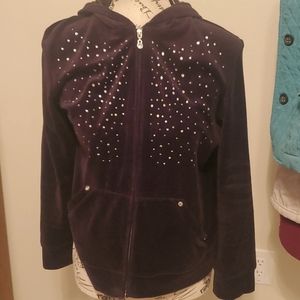 Glam track pants/top. Leisure wear, set. Top is large, bottoms are Med